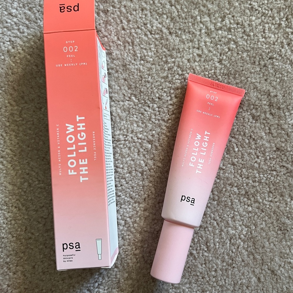 *NEW* PSA FOLLOW THE LIGHT MULTI ACIDS & VITAMIN C RADIANCE PEEL, 1.7 o z
